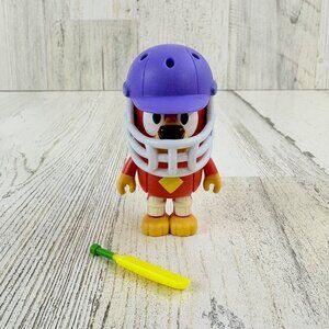 Bluey RUSTY Cricket Helmet Hat Bat Costume Figure NEW